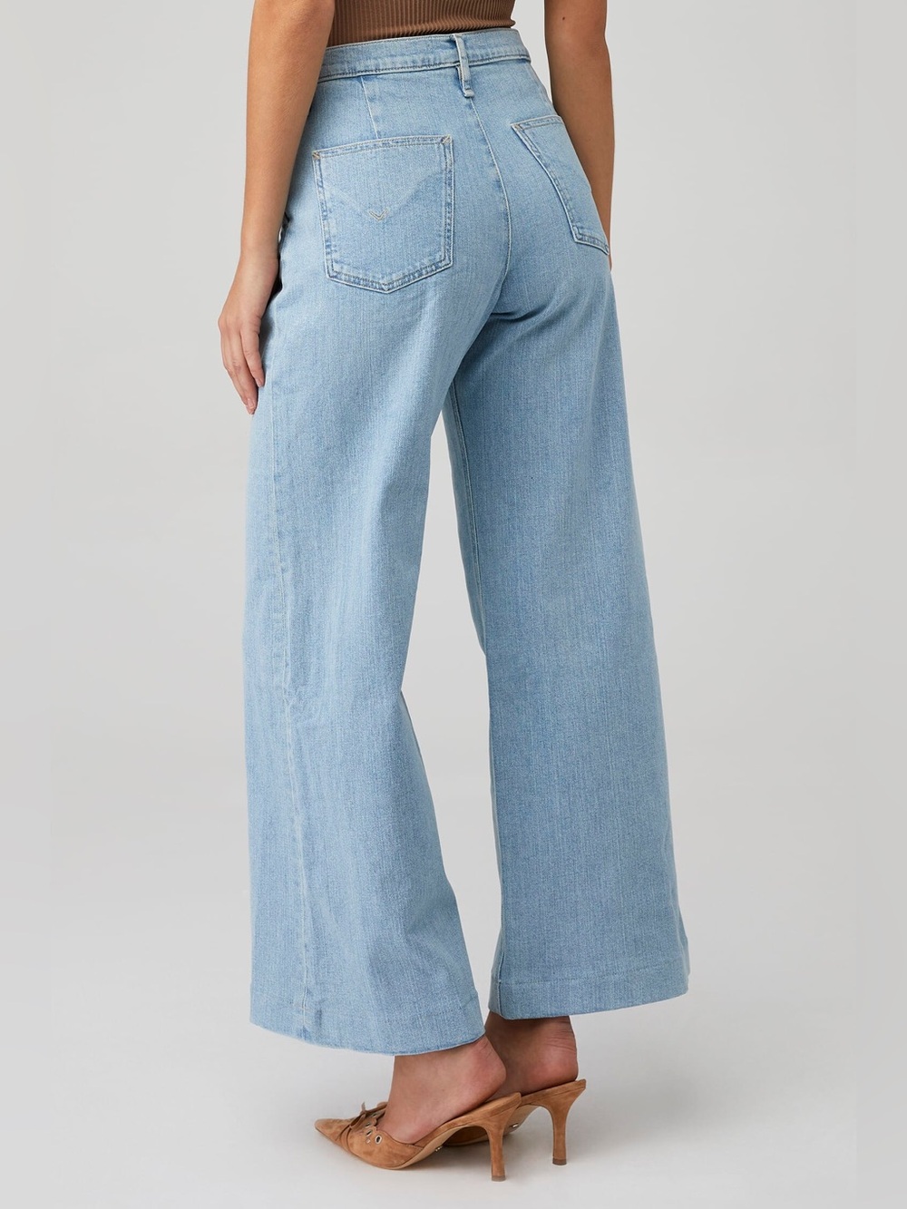 Hudson Jodie Pleated High-Rise Wide-Leg Jeans size 28 - Picture 3 of 14